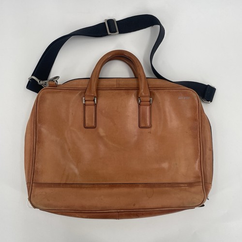 Jack spade leather briefcase - leather,